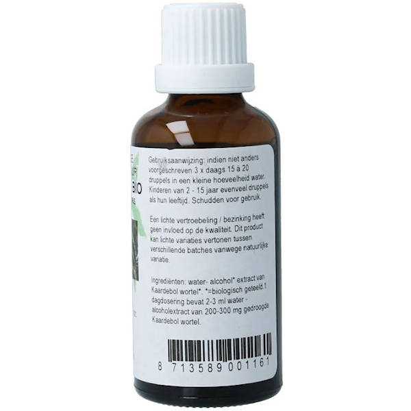 Kaardebol wortel tinctuur bio 50ml. - Afbeelding 3